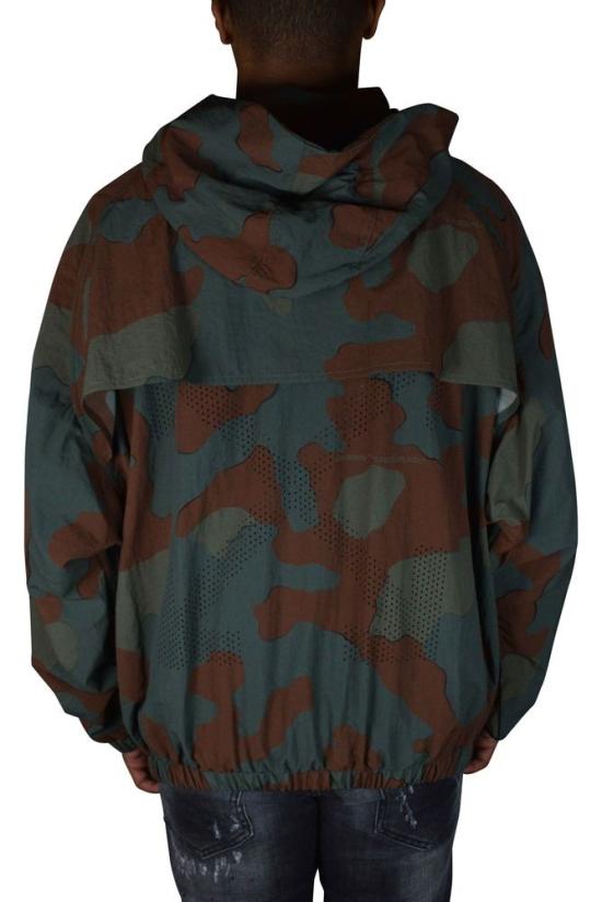  오프화이트 탑 밀리터리 스타일 카무플라주 스웨트셔츠 (그래픽 디자인 포함) - OFF WHITE