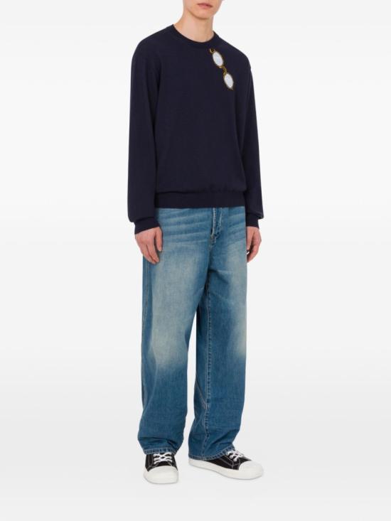 26SS 모스키노 스웨터 V0917 0200 0510 Blue - MOSCHINO