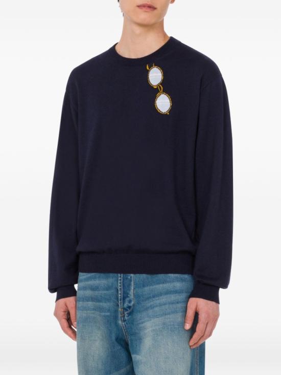 26SS 모스키노 스웨터 V0917 0200 0510 Blue - MOSCHINO