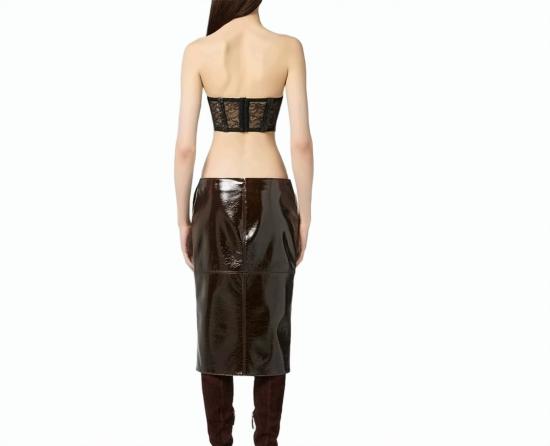 25FW 엘리자베타프랜치 탑 RG00257E2 110 Black - ELISABETTA FRANCHI