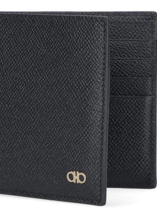 26SS 살바토레 페라가모 간치니 반지갑 775650001 Black - SALVATORE FERRAGAMO