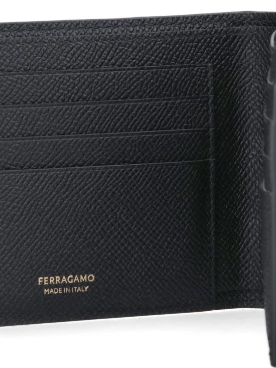 26SS 살바토레 페라가모 간치니 반지갑 775650001 Black - SALVATORE FERRAGAMO
