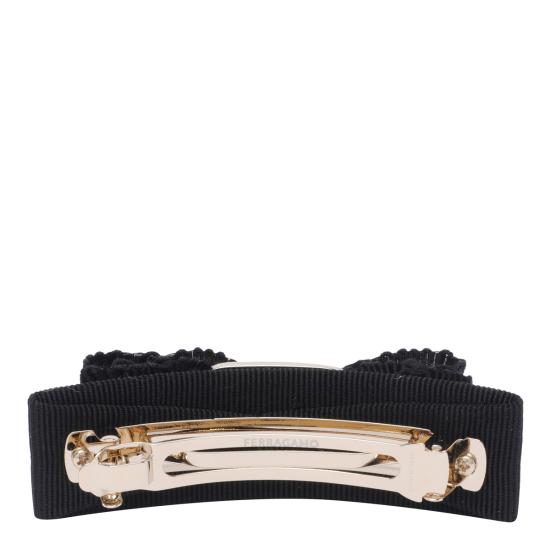 26SS 살바토레 페라가모 헤어 액세서리 662681 346972NERO ORO CHIARO Black - SALVATORE FERRAGAMO