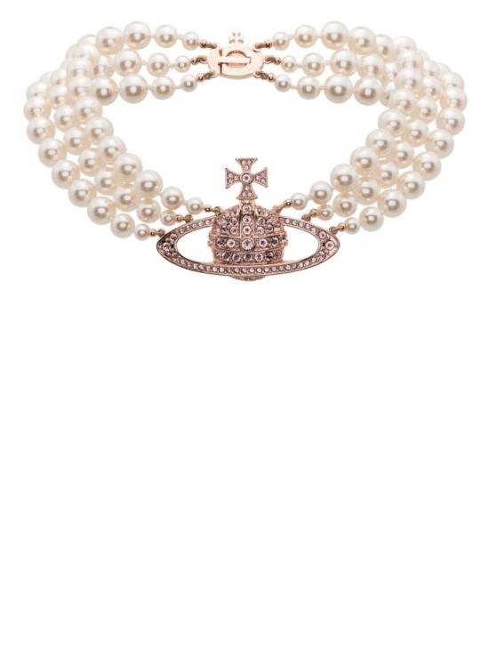 비비안웨스트우드 펄 바스 릴리프 초커 펄 바스 릴리프 초커 63030007 G128 White - VIVIENNE WESTWOOD