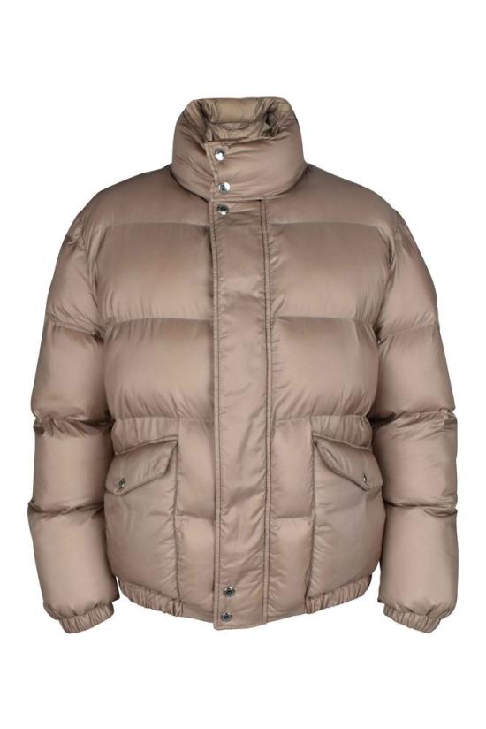  알렉산더 맥퀸 숏패딩 그래피티 문구가 새겨진 누빔 반팔 재킷