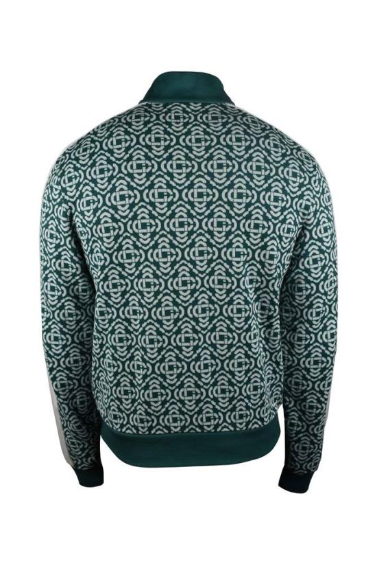  카사블랑카 자켓 녹색과 흰색의 해체된 모노그램 재킷 - CASABLANCA