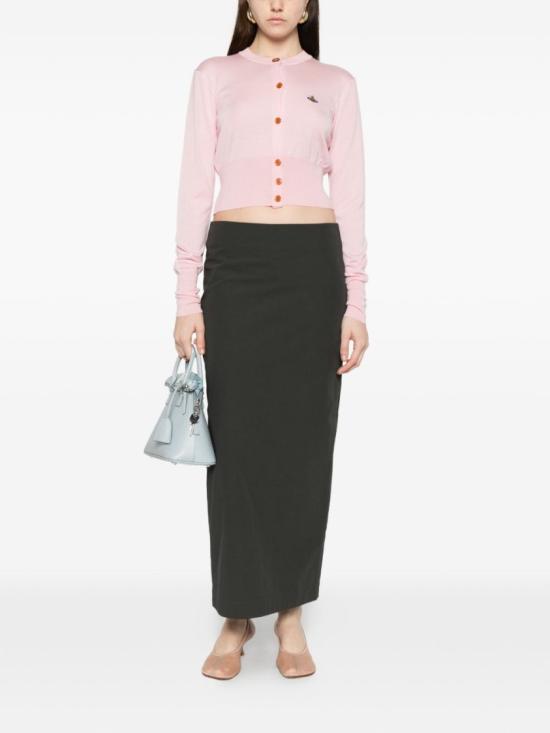 26SS 비비안웨스트우드 베아 크롭드 가디건 1803002U Y001A G401 Pink - VIVIENNE WESTWOOD