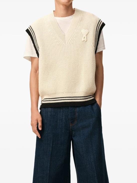 26SS 아미 스웨터 UKS865 CREAM