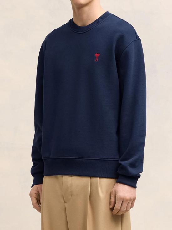 26SS 아미 긴팔 티셔츠 BFUSW035 BLUE - AMI