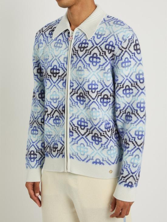 26SS 카사블랑카 스웨터 SP26KW1162 BLUE - CASABLANCA