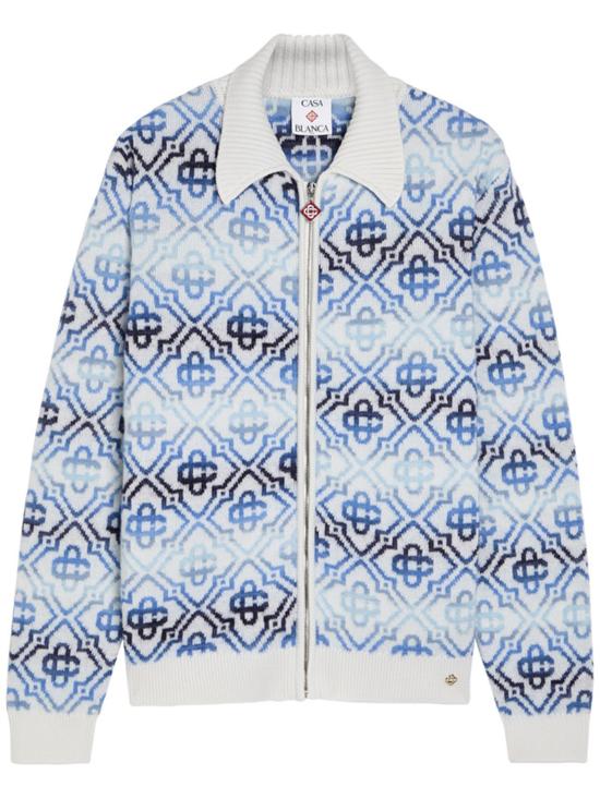 26SS 카사블랑카 스웨터 SP26KW1162 BLUE - CASABLANCA