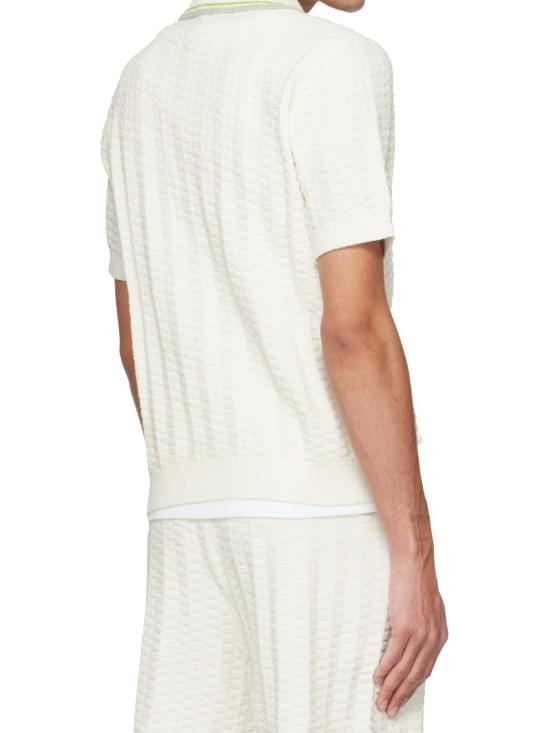 26SS 카사블랑카 폴로 티셔츠 SP26KW1214 WHITE - CASABLANCA