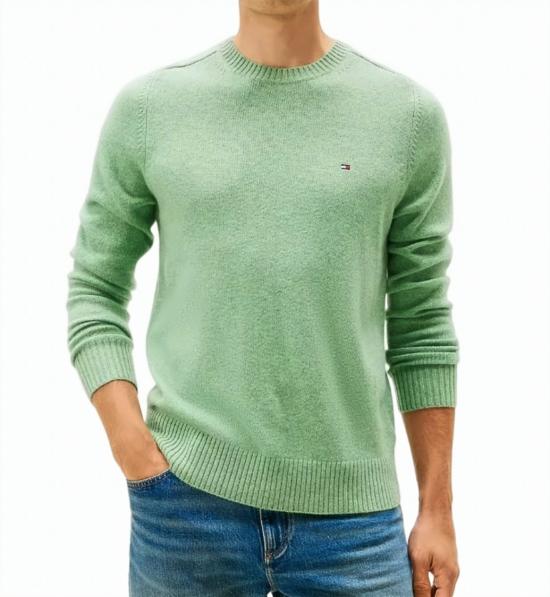  타미힐피거 니트웨어 MW0MW36535MQ9 MQ9 Green - TOMMY HILFIGER