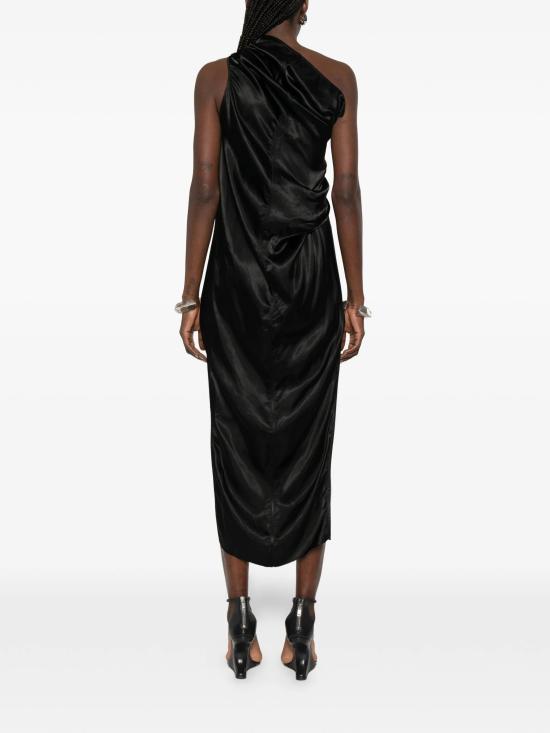 26SS 릭 오웬스 미디 원피스 RP01F6533N 09 Black - RICK OWENS