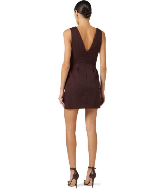 26SS 엘리자베타프랜치 숏 원피스 AB85661E2 644 38 Brown - ELISABETTA FRANCHI