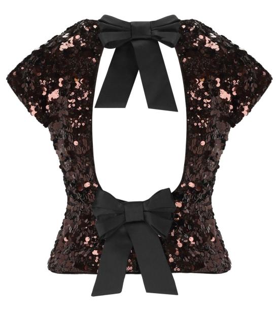 26SS 가니 탑 A1040100 ZWX 34 Brown - GANNI