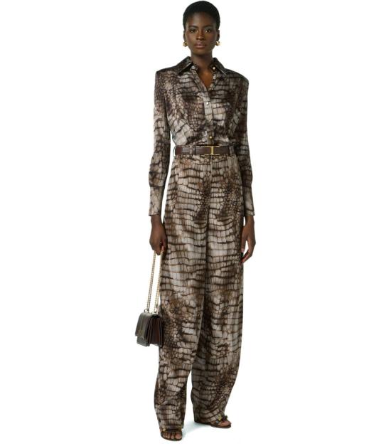 26SS 엘리자베타프랜치 셔츠 CA13161E2 644 40 Brown - ELISABETTA FRANCHI