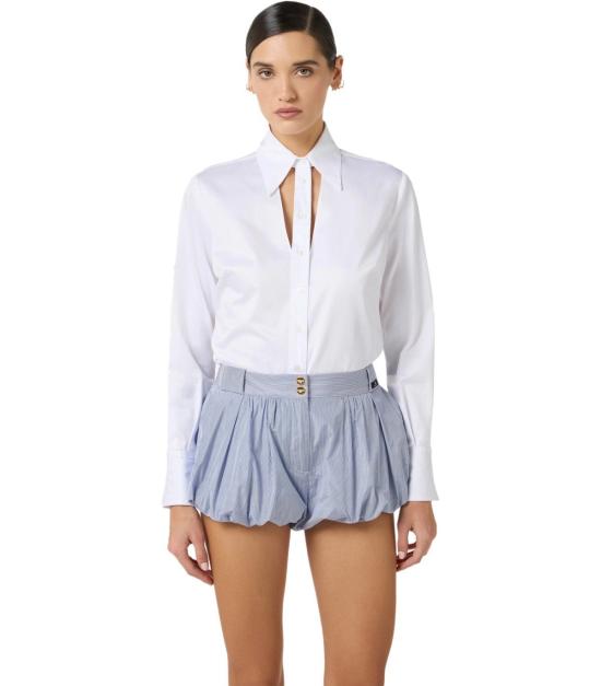 26SS 엘리자베타프랜치 셔츠 CA12861E2 100 40 White - ELISABETTA FRANCHI