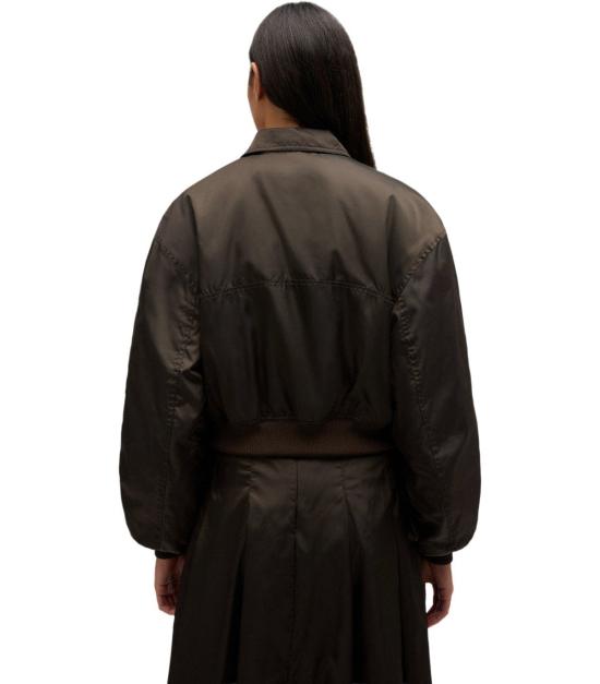 26SS 가니 나일론 봄버 자켓 A1010046 ZWX 34 Brown - GANNI