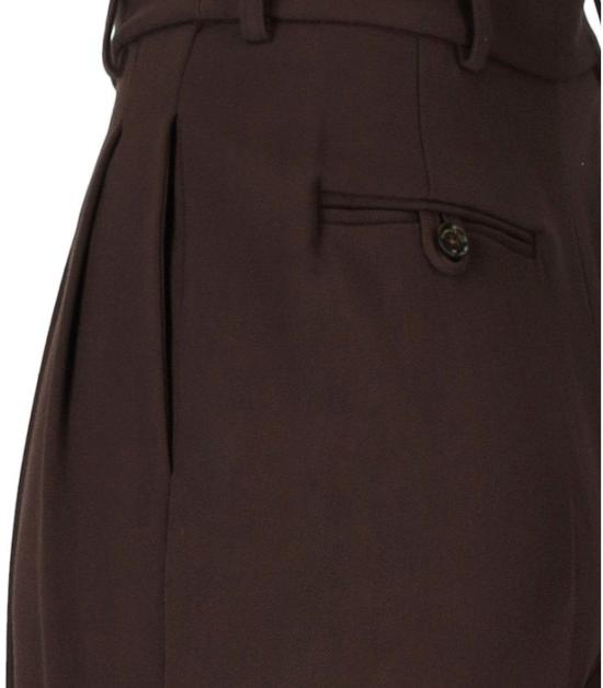 26SS 엘리자베타프랜치 스트레이트 팬츠 PA17661E2 644 38 Brown - ELISABETTA FRANCHI