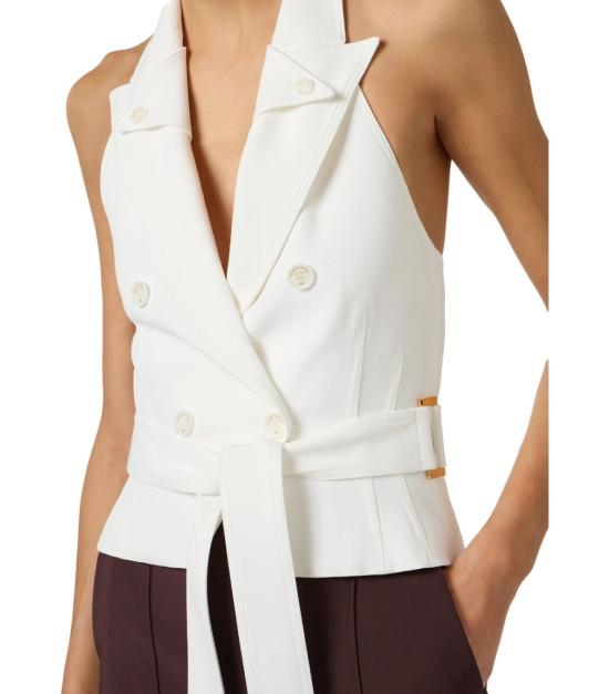 26SS 엘리자베타프랜치 코트 GL00561E2 360 38 Ivory - ELISABETTA FRANCHI