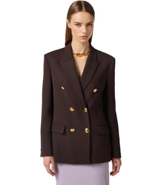 26SS 엘리자베타프랜치 수트 자켓 GI20061E2 644 38 Brown - ELISABETTA FRANCHI