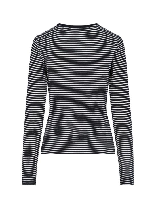 26SS 닐리로탄 반팔 티셔츠 13462 K217 BLACK IVORY STRIPE Black - NILI LOTAN