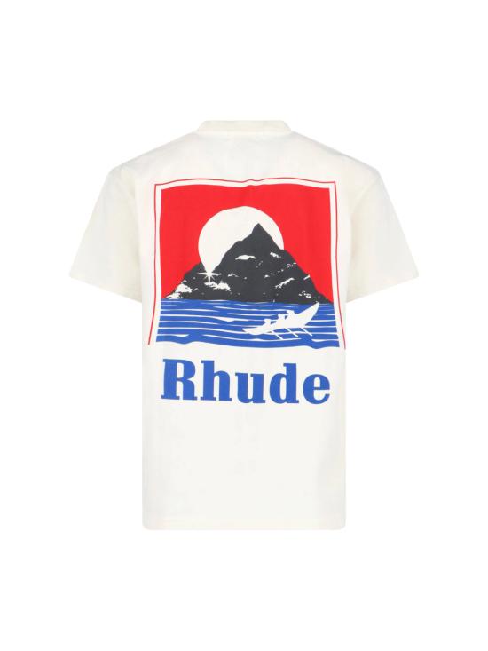 26SS 루드 반팔 티셔츠 RHPS26TT18012 6010 White - RHUDE