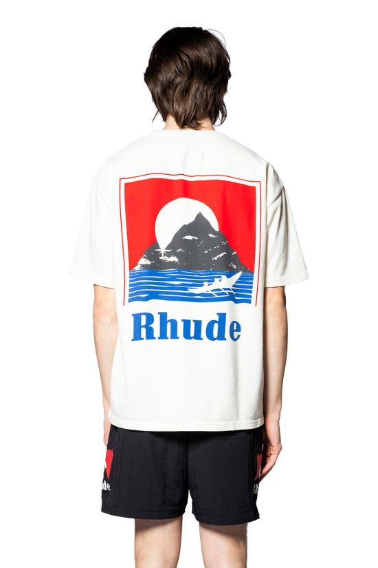 26SS 루드 반팔 티셔츠 RHPS26TT18012 6010 White - RHUDE