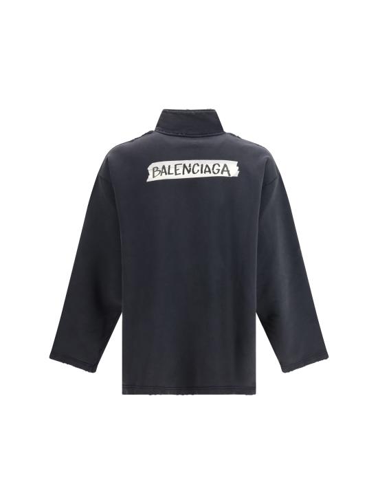 26SS 발렌시아가 긴팔 티셔츠 850438 TTVL7 1041 Black - BALENCIAGA