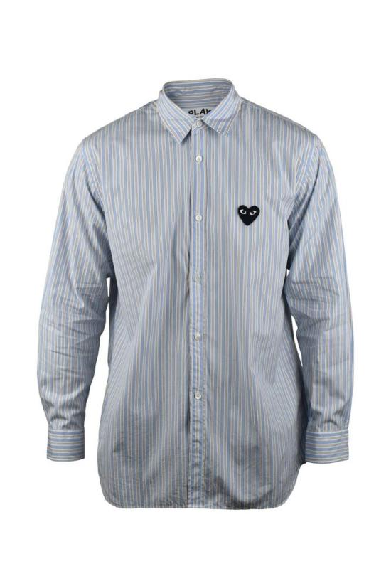  꼼데가르송 셔츠 세로 줄무늬 면