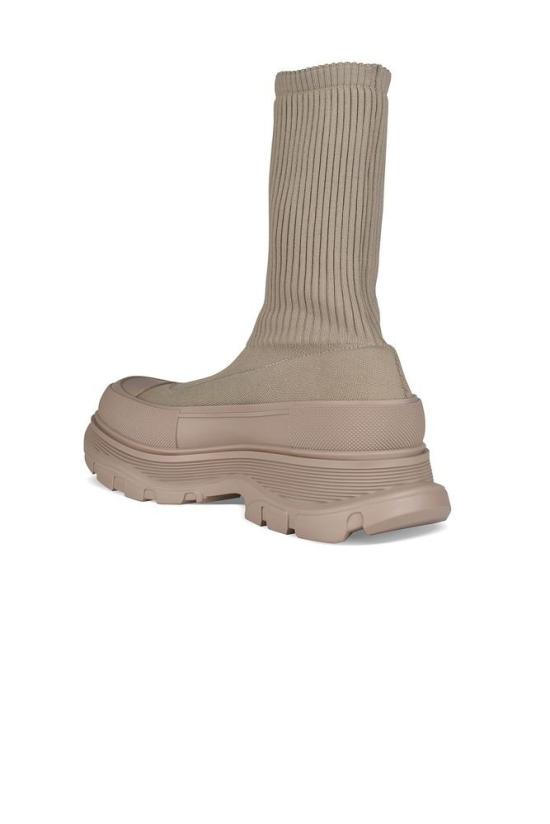  알렉산더 맥퀸 부츠 그래피티 트레드 슬릭 - ALEXANDER MCQUEEN