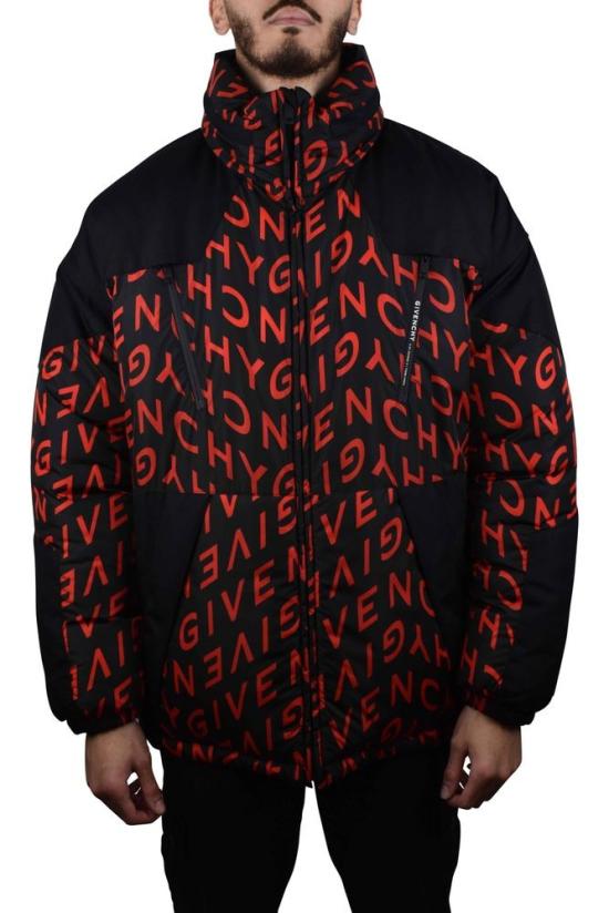  지방시 자켓 양면 착용 가능한 빨간색/검은색 나일론 다운 재킷 - GIVENCHY