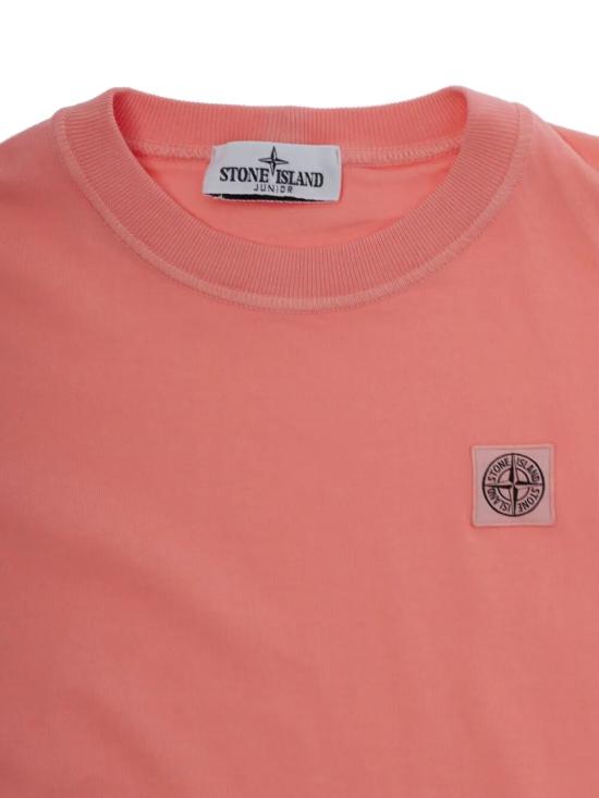 26SS [키즈] 스톤 아일랜드 티셔츠 L1S162100005 S0050 V008D CAMELLIA - STONE ISLAND