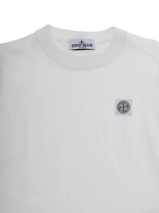 26SS [키즈] 스톤 아일랜드 티셔츠 L1S162100005 S0050 V0001 WHITE - STONE ISLAND
