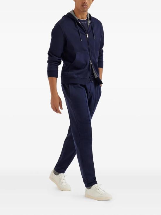 26SS 브루넬로 쿠치넬리 반팔 티셔츠 M0B137451GCD325 NAVY DOM - BRUNELLO CUCINELLI