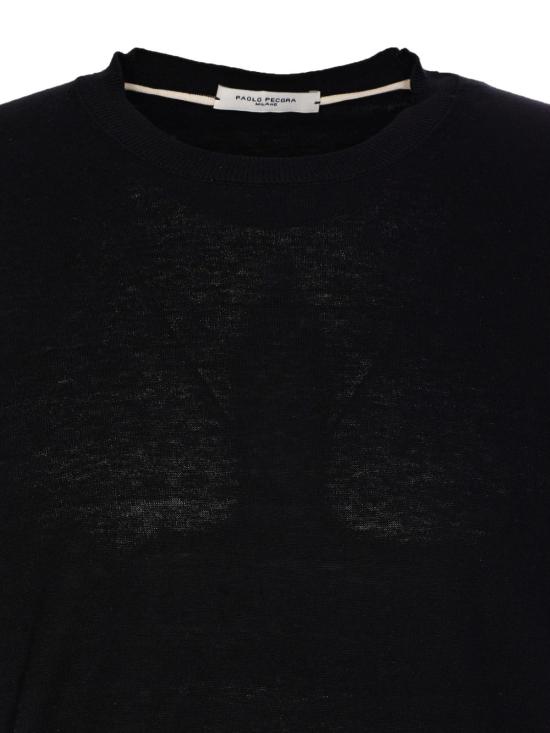 26SS 파올로페코라 스웨터 A010F200 9000 Black - PAOLO PECORA