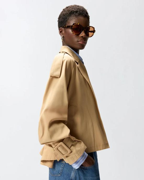 26SS 핑코 코트 106165A2ER D41 Beige chantilly - PINKO