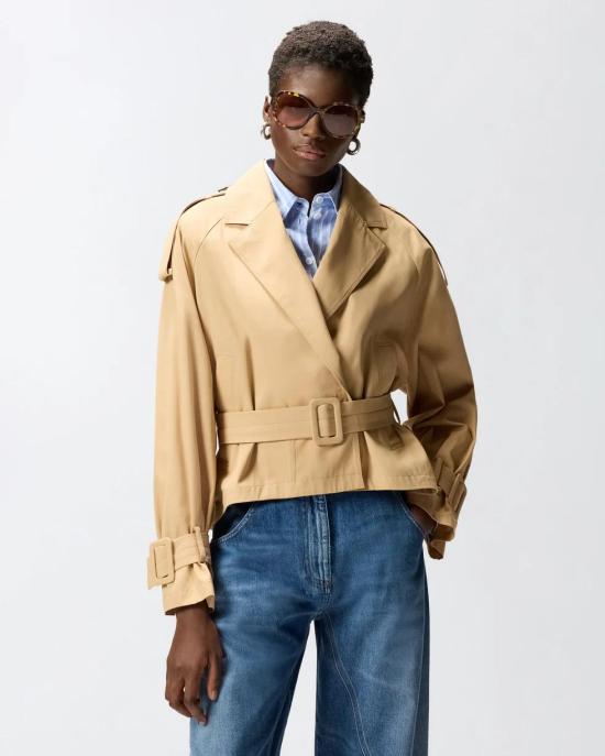 26SS 핑코 코트 106165A2ER D41 Beige chantilly - PINKO