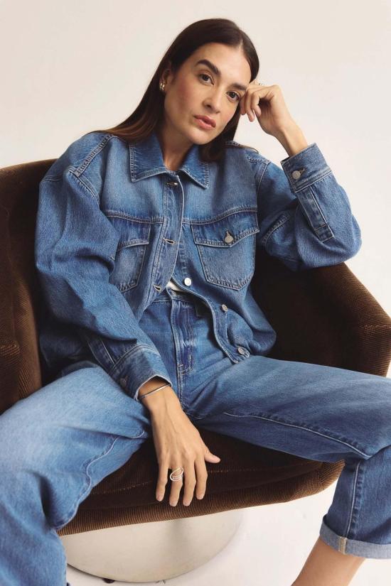  피스톨라 데님 자켓 비비 재킷 하트펠트 - PISTOLA