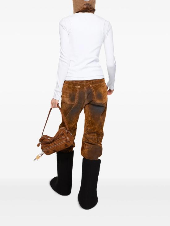 26SS 아크네 스튜디오 긴팔 티셔츠 AL0505 183 OPTIC WHITE DOM - ACNE STUDIOS