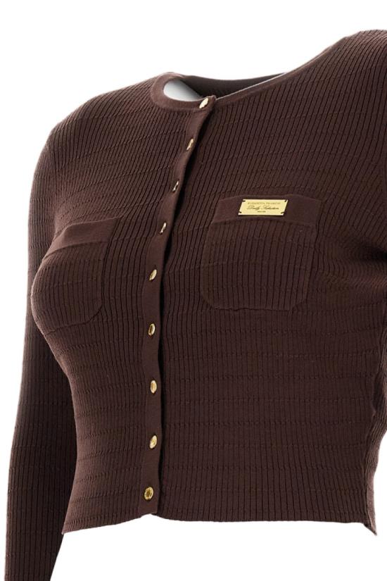 26SS 엘리자베타프랜치 니트웨어 MK88B61E2644 Brown - ELISABETTA FRANCHI