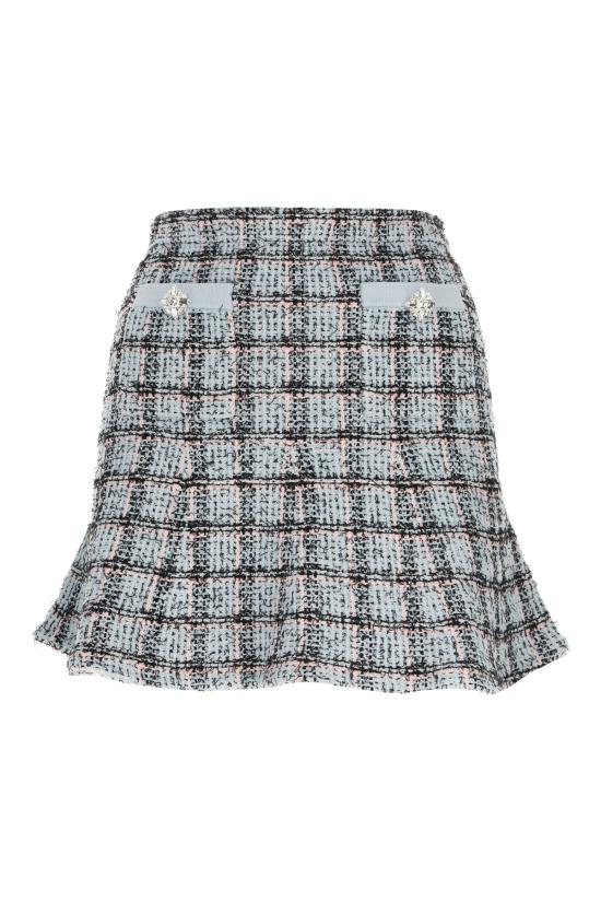 26SS 셀프 포트레이트 숏 스커트 SS26187SKBL BLUE