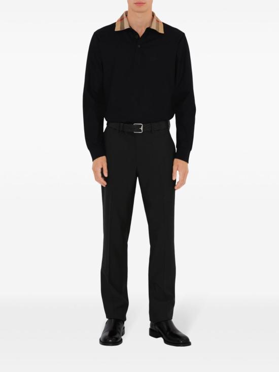 26SS 버버리 폴로 티셔츠 8098812 A1189 Black - BURBERRY