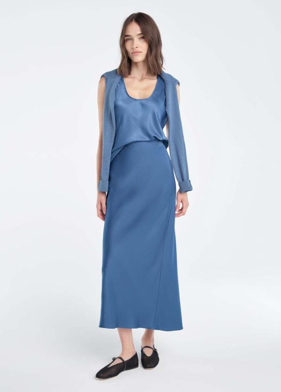  페이보릿 도우터 롱 스커트 가장 사랑하는 딸 가장 사랑하는 치마 리버 블루 - FAVORITE DAUGHTER