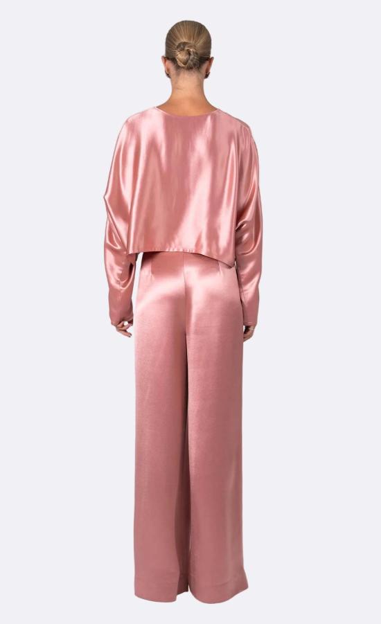  논살란트 레이블 블라우스 무심한 라벨 루이즈  더스티 로즈 - NONCHALANT LABEL