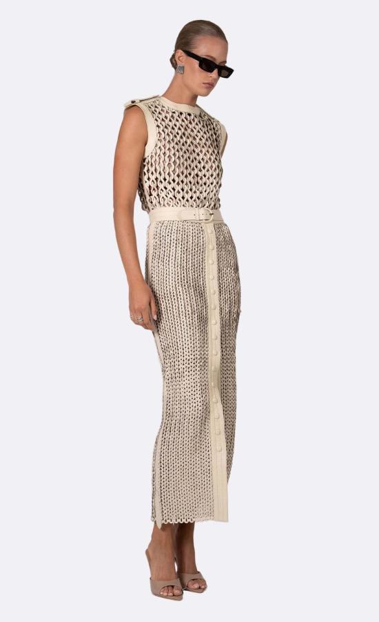  논살란트 레이블 블라우스 무심한 라벨 토린 탑 크레마 - NONCHALANT LABEL