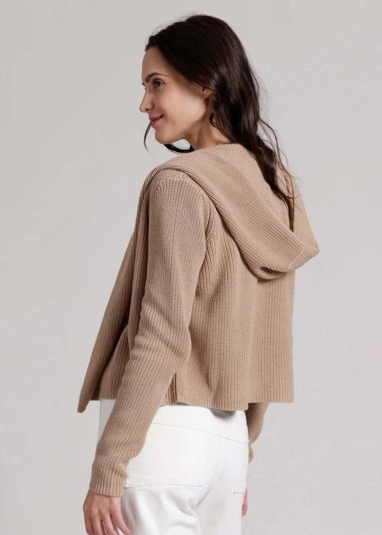  미니 로즈 가디건 코튼 셰이커 후드 플라이어웨이