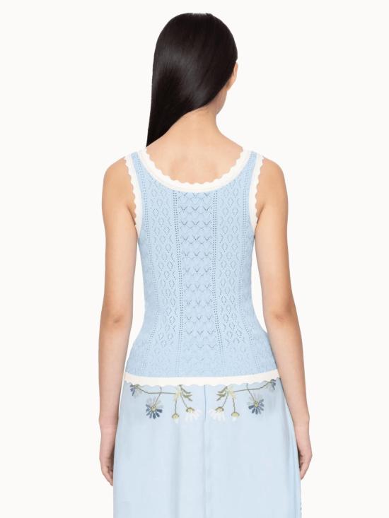  씨뉴욕 민소매 티셔츠 Sea Ny Georgia 니트 탱크탑 블루 - SEA NY