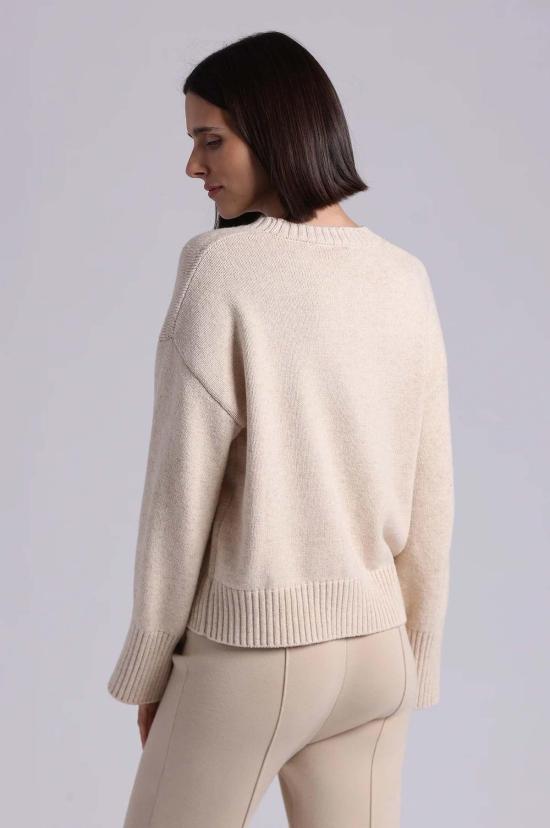  미니 로즈 가디건 럭스 코튼 블렌드 브이넥 - MINNIE ROSE